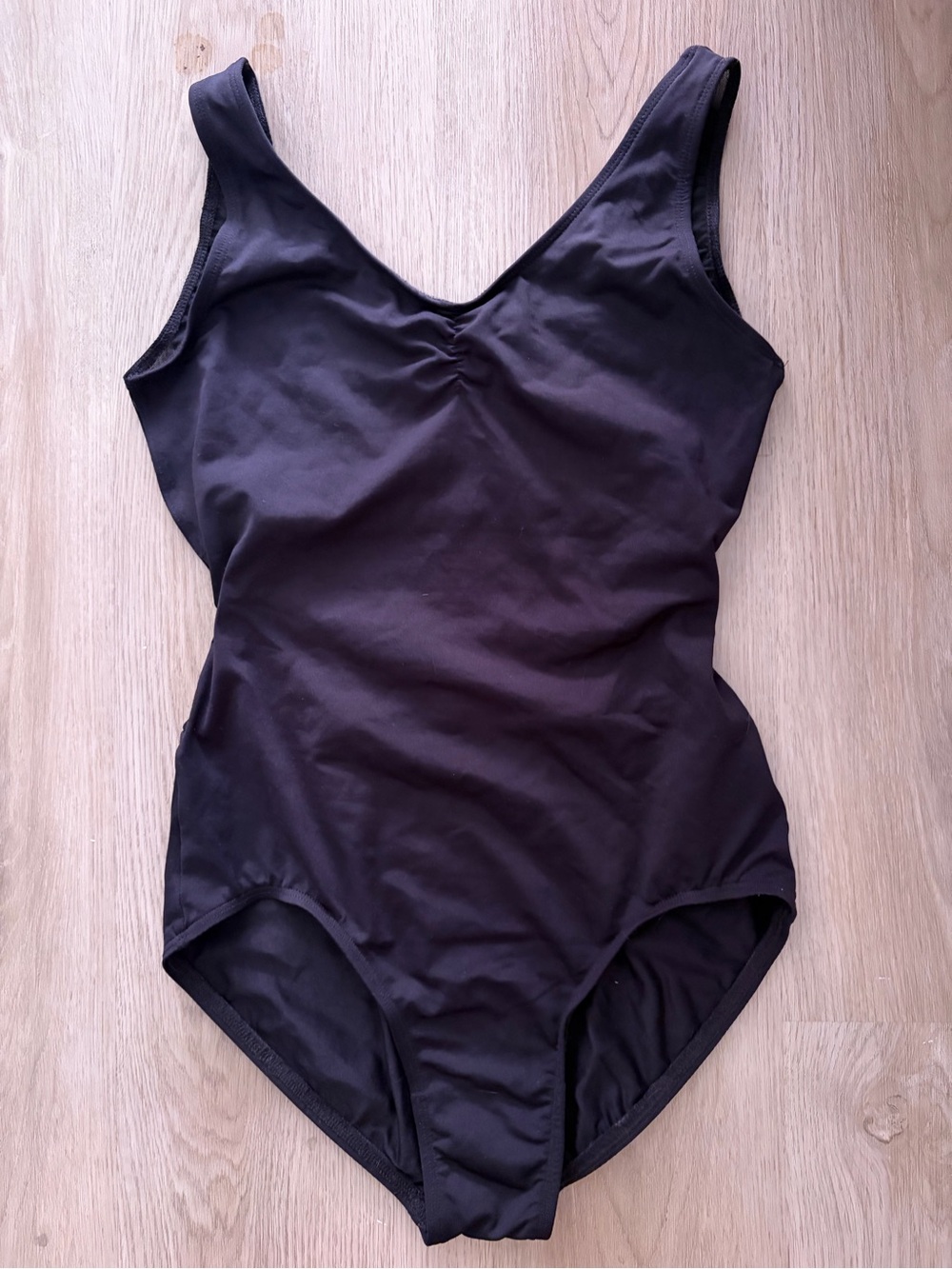 Classic Adult Black Suffolk Cinch Leotard Large